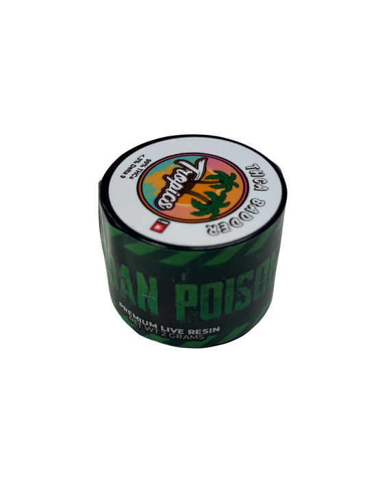 PREMIUM DURBON POISON 2G LIVE RESIN TROPICS BADDER